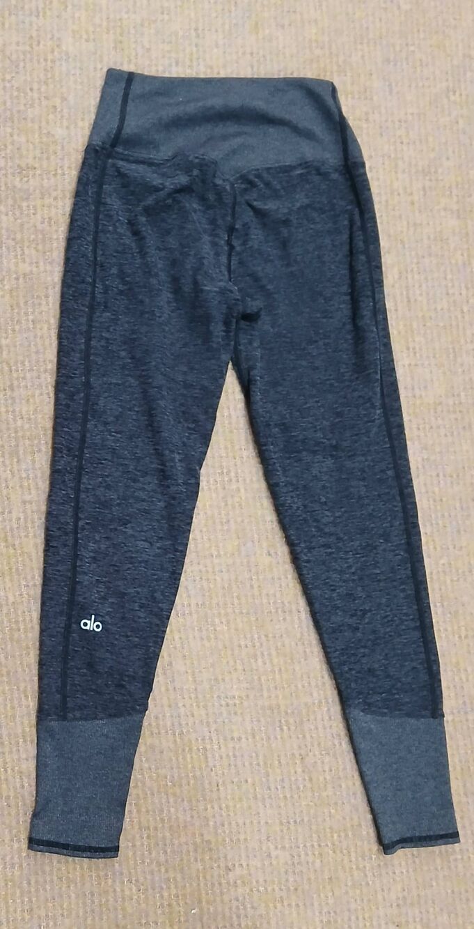 Alo yoga womens xsmall running leggings gray heathered